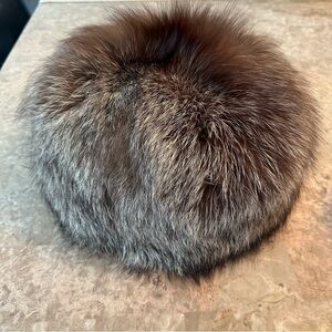 Luxury Round Fox Fur Hat